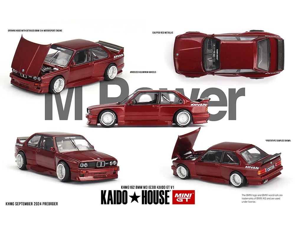 KaidoHouse x MiniGT 1:64 / BMW M3 (E30) Kaido GT V1 – M Red