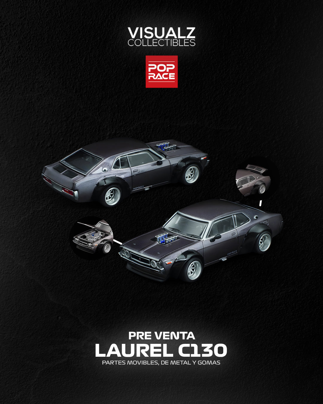 PRE ORDER PopRace 1:64 / Laurel C130