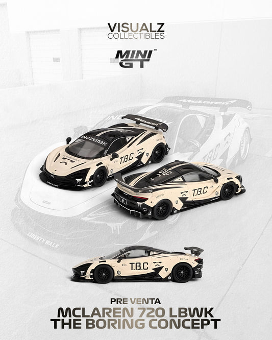 PRE ORDEN MiniGT 1:64 / McLaren 720S LB★Works The Boring Concept