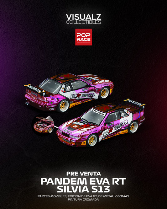 PRE ORDER PopRace 1:64 / Pandem EVA RT Silvia S13