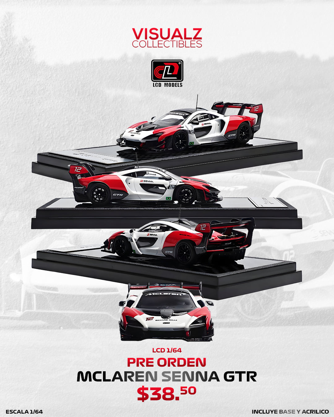 PRE ORDER LCD 1:64 / McLaren Senna GTR