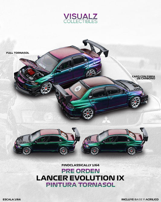 PRE ORDER Findclassically 1:64 / Mitsubishi Evo 9na Generación Modificado