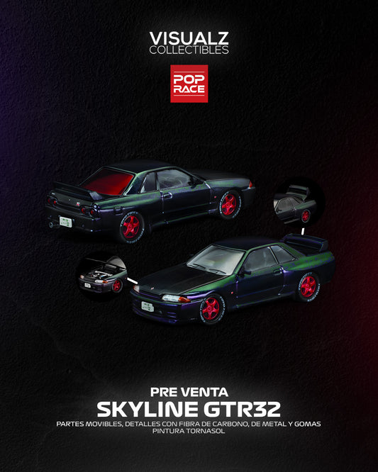 PRE ORDER PopRace 1:64 / Nissan Skyline GTR32