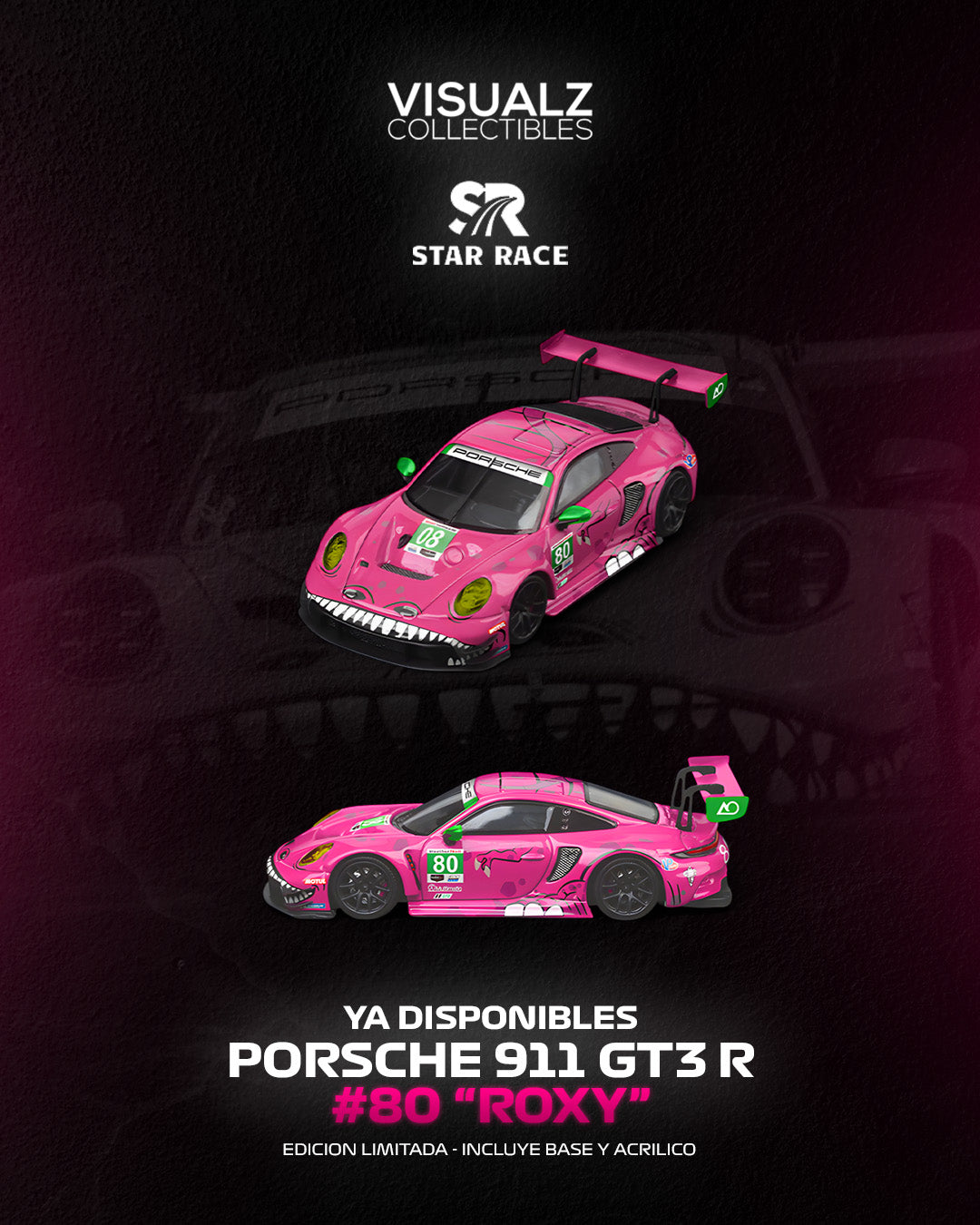 StarRace 1:64 / Porsche 911 GT3 R Roxy Livery