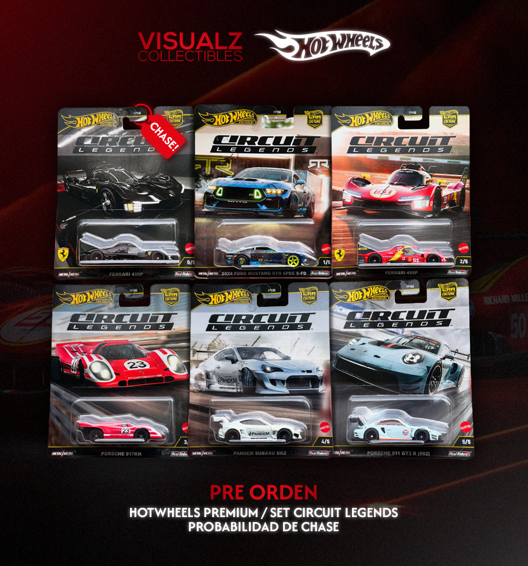 PRE ORDER Set HotWheels Premium Circuit Legends