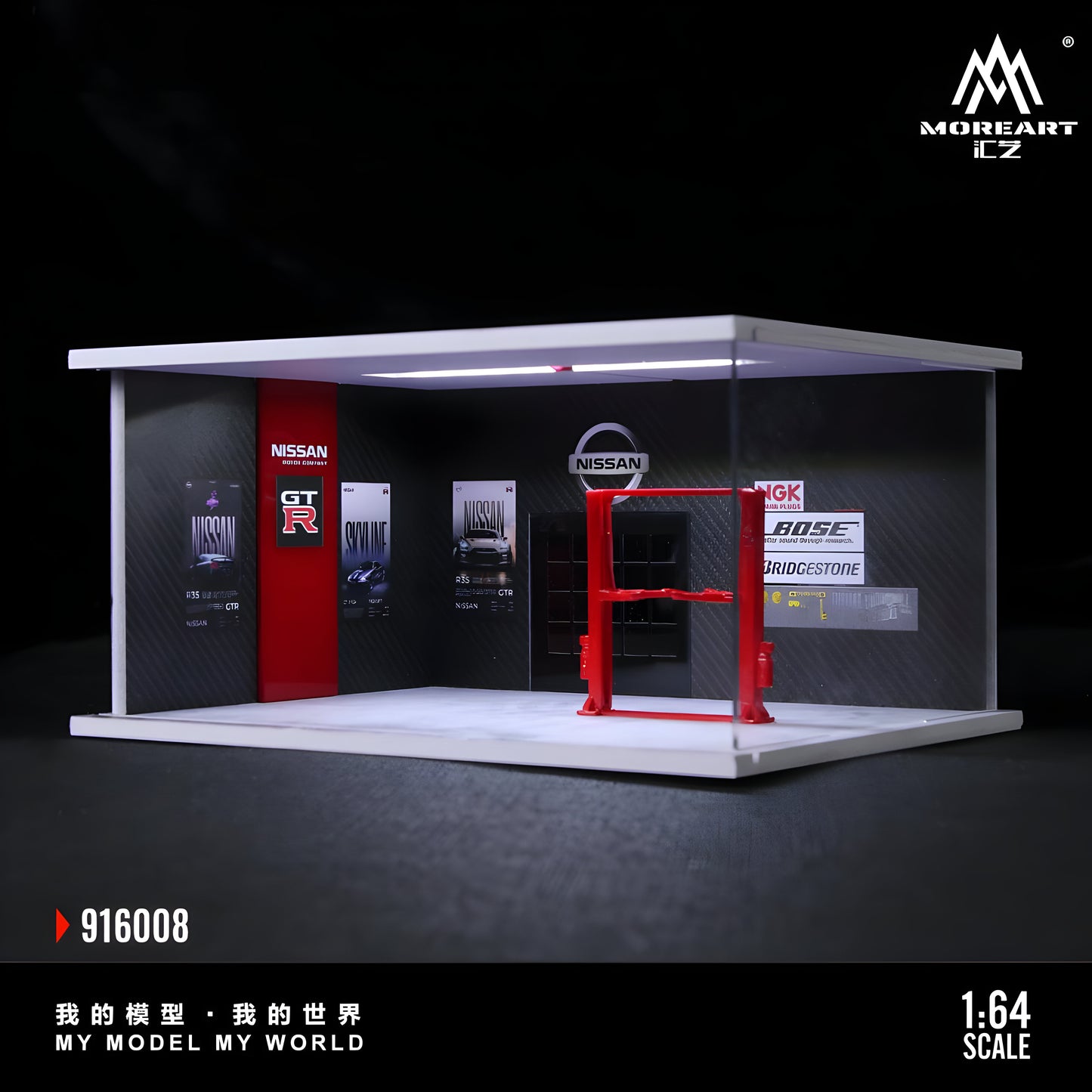 PRE ORDEN MoreArt 1:64 / Diorama Taller de Nissan