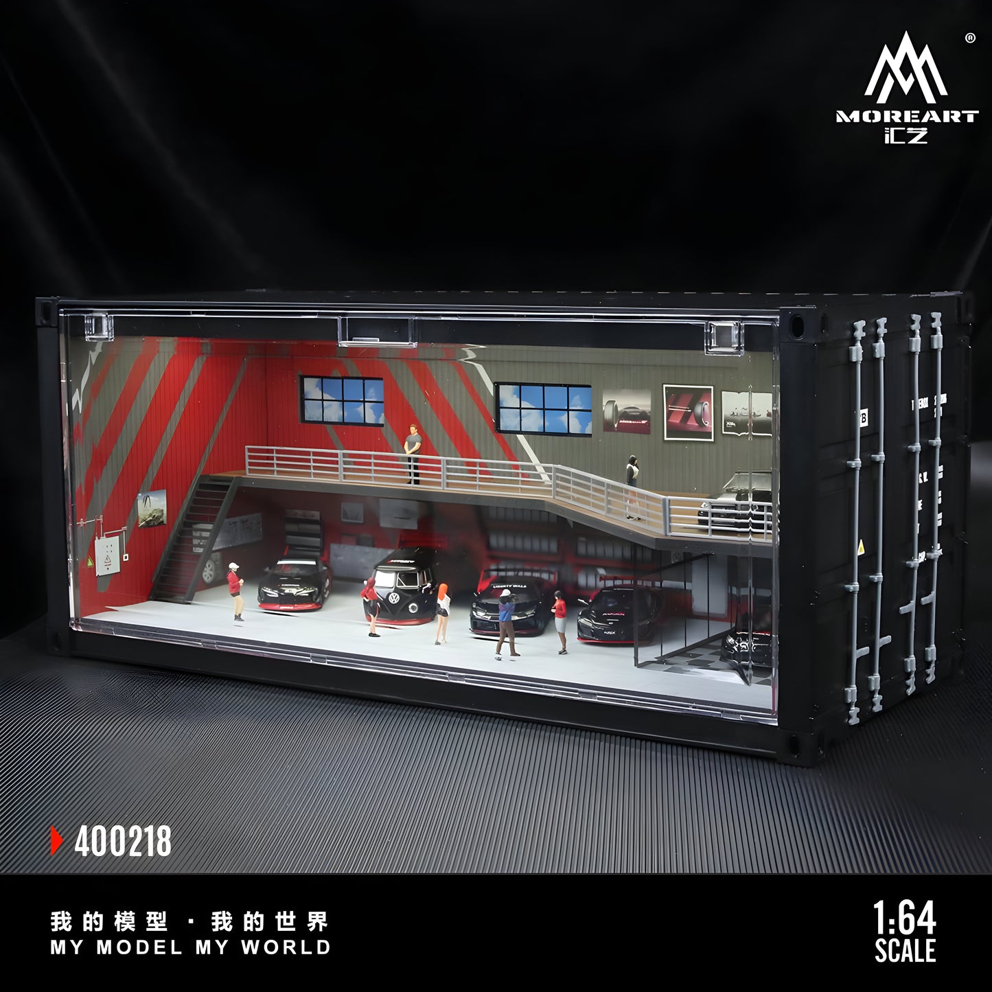 PRE ORDEN MoreArt 1:64 / Exhibidor de Contenedor ADVAN