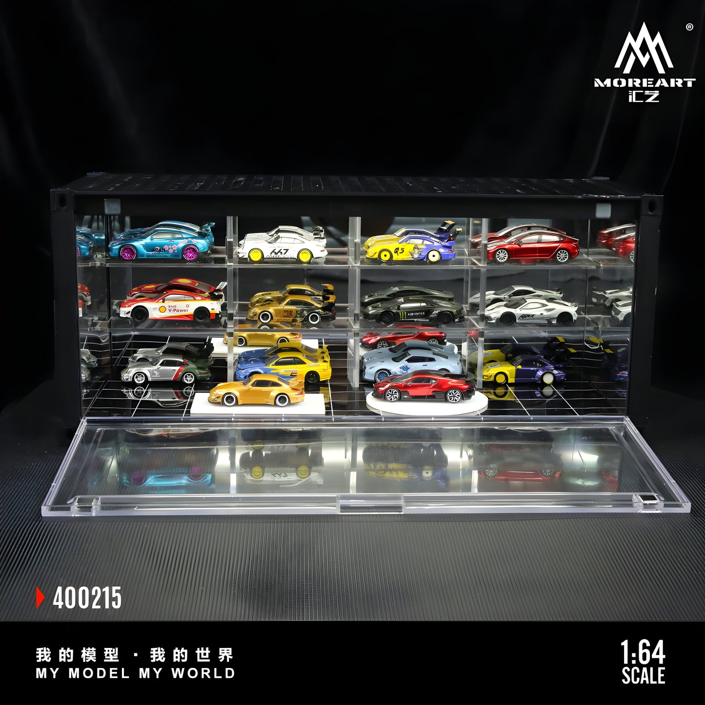 PRE ORDEN MoreArt 1:64 / Exhibidor con forma de Contenedor