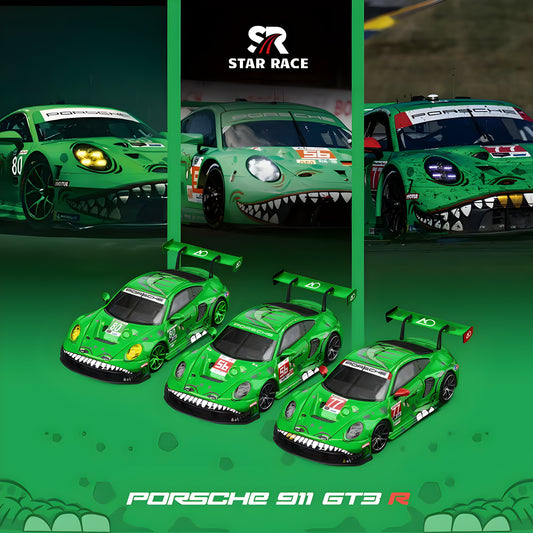 StarRace 1:64 / Full 3 Set Porsche 911 Tyrannosaurus Rexy