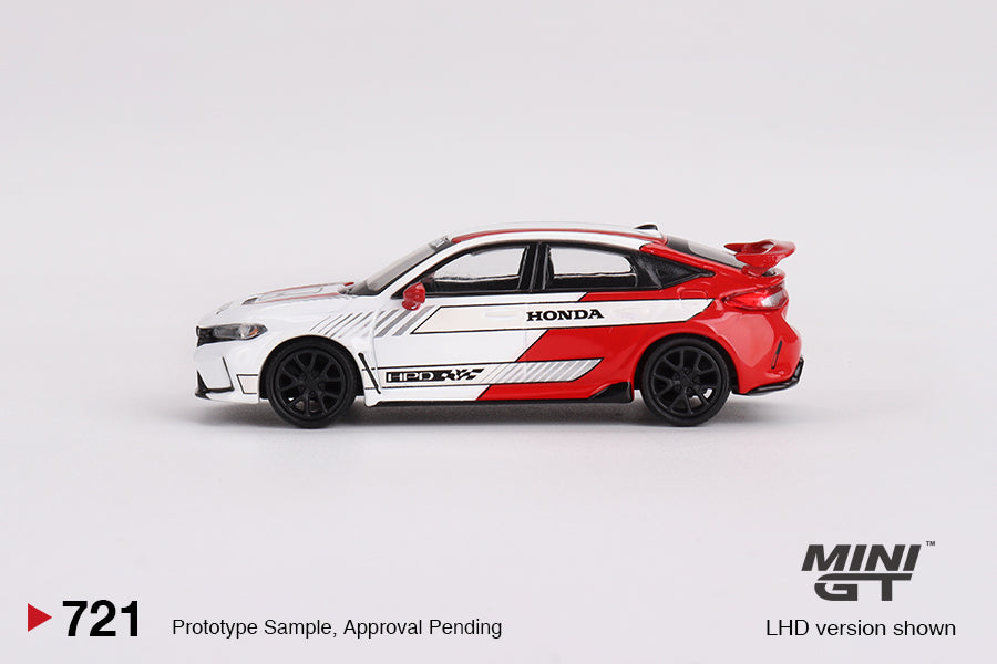 MiniGT 1:64 / Honda Civic Type R #2 2023 Pace Car White #721